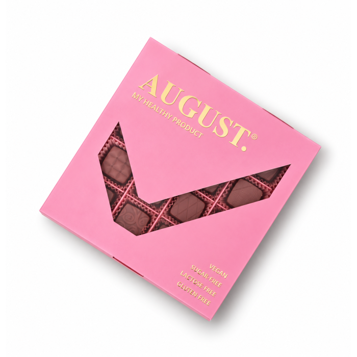 Strawberry & cashew & cornel berry praline  170g