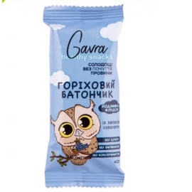 Детский батончик «Изюм-фундук» Gavra 40 г