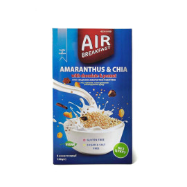 AIR Breakfast dry breakfast with amaranth, chia, dark chocolate, and roasted peanuts, 120g, Healthy Generation