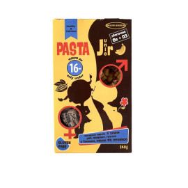 Рисовая безглютеновая паста PASTA Junior с бананом, какао и стевией, Fusilli 240 г, Healthy Generation