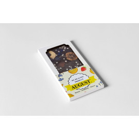 Flower chocolate based on kerob with fruits and nuts 90g