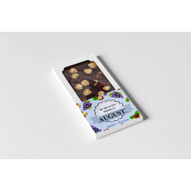Natural hazelnut & raisin carob bar 100g