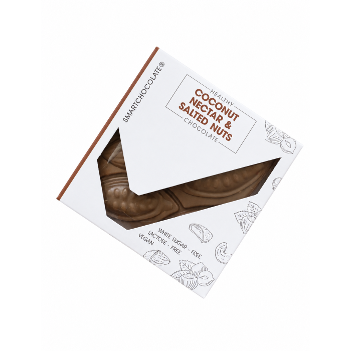 SmartChocolate® coconut nectar & salted nuts 75g