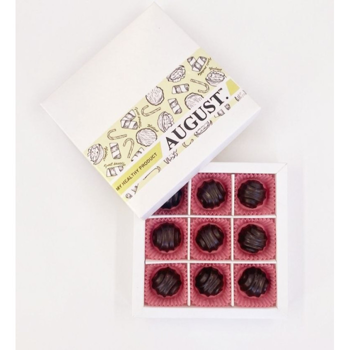Natural sweets based on carob without sugar ‘FRUIT PASTILLA - WALNUT’, 120g box