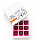 Natural sweets based on carob without sugar ‘APPLE - WALNUT’, 120g box