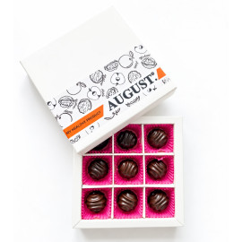 Natural sweets based on carob without sugar ‘APPLE - WALNUT’, 120g box