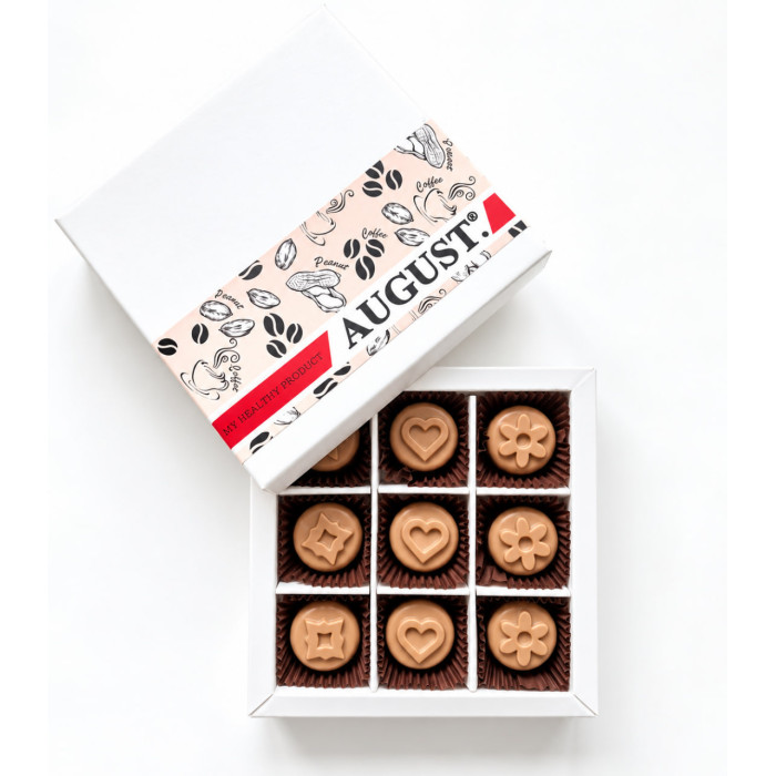 Natural sweets based on carob without sugar ‘COFFEE-PANCAKE CREAM’, 135g box