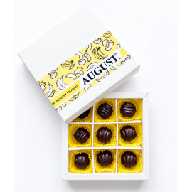 Natural sweets on the basis of carob without sugar ‘Banana Cashew’, 120g box