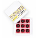 Natural sweets based on carob without sugar ‘FRUIT PASTILLA - WALNUT’, 120g box