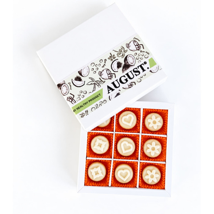 Natural sweets based on keroba without sugar ‘COCONUT - RICE BALLS’, 110g box