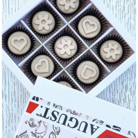 Natural sweets based on carob without sugar ‘COFFEE-PANCAKE CREAM’, 135g box