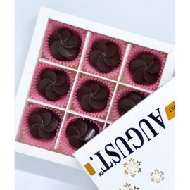 Natural sweets based on carob without sugar ‘APPLE - WALNUT’, 120g box