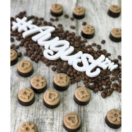 Natural candy based on carob without sugar ‘COFFEE-PANUT CREAM’ 14g