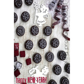 Natural sugar-free candy based on carob ‘Fruit Pastille - Walnut’ 14g