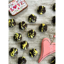 Natural candy based on carob without sugar ‘Grapefruit-Dates’ 14g