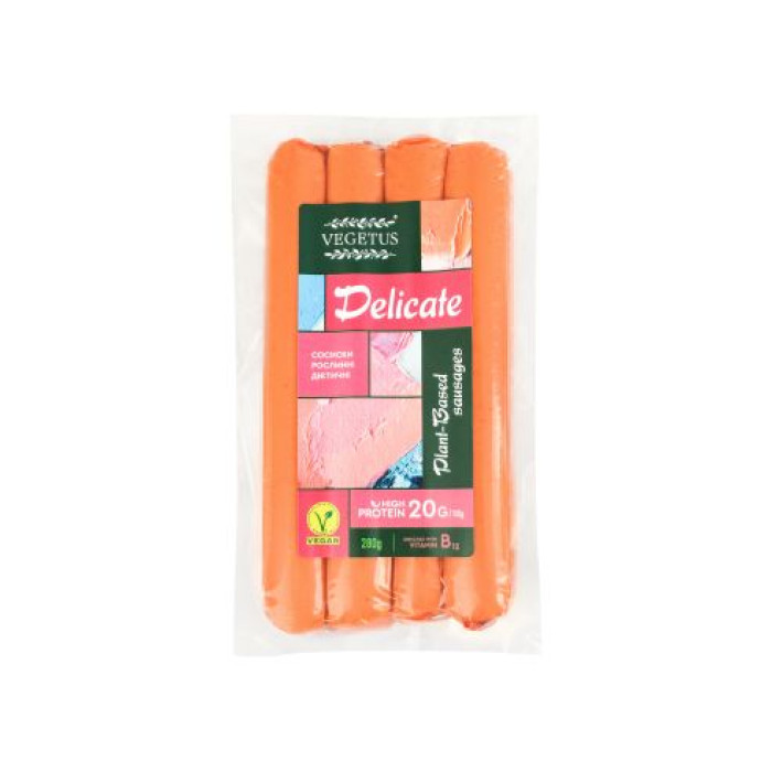 Сосиски растительные «Delicate», Vegetus, 280 г